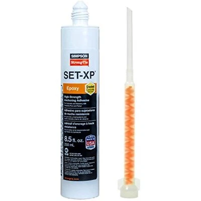 Simpson Strong-Tie SET-XP10 Epoxy Anchoring Adhesive 8.5oz Tube w/ Nozzle