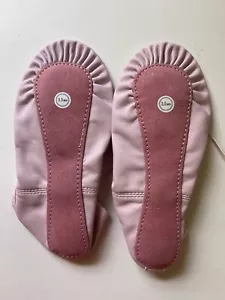 Ballet Shoes for Girls Kids Satin Leather Dance Shoes Soft Ballerina 3.5 NIP - Picture 1 of 3
