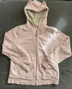 Hanna Andersson Creature Sherpa Lined Zip Hooded Sweatshirt PLAY 150/12 **READ** - Picture 1 of 2