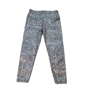 Sweaty Betty Leggings Gr. Medium silber grau Göttin Terrazzo Folie Athleisure - Bild 1 von 5