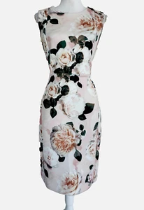 Vestido de buceo Calvin Klein sin mangas para mujer talla 10 floral rosa rubor - Imagen 1 de 14