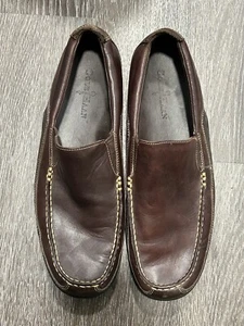 Mocassino uomo Cole Hann Tucker slip on veneziano arrosto francese pelle marrone taglia 10 - Foto 1 di 8