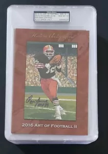 2016 H.A. Art of Football II Goal Line Art PSA 10 Ozzie Newsome SN 30/38 - Picture 1 of 2