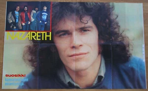 Póster finlandés NAZARETH Dan McCafferty 8 páginas 20""x32"" de la revista Suosikki 1974 - Imagen 1 de 6
