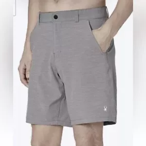 NUEVO CON ETIQUETAS SPYDER Elastizado Híbrido 19" Hydro Walker Gris Board Shorts Nadar Hombres Talla L - Imagen 1 de 13
