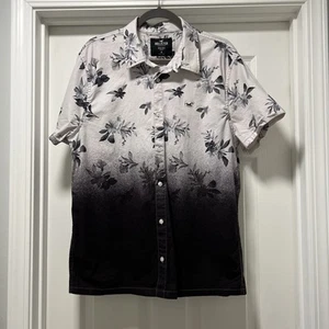 Hollister Epic flex stretch floral short sleeve button up modern men's XL shirt - Picture 1 of 6