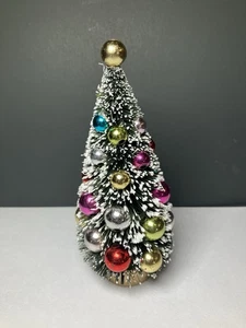 "Árbol de cepillo para botellas con adornos de plástico estilo mercurio 4,5""" - Imagen 1 de 5