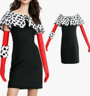 Disfraz de Halloween Cruella De Vil 101 Dálmatas Adulto Foto 1 de 4