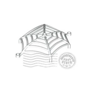 1x LEGO 4048 Spider Web Curved White | 6446002 - Picture 1 of 1