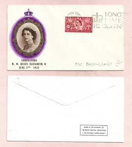 GB QEII CORONATION 3.6.1953 FDC - SLOGAN CANCEL BOLTON LANCS - Bild 1 von 1