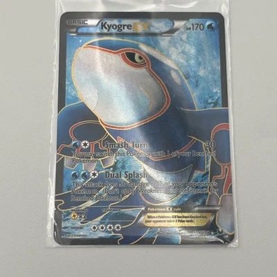 2012 Pokemon Black & White Dark Explorers FULL ART Kyogre EX 104/108 Holo Foil - Image 1 of 4