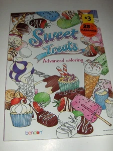 Advanced Coloring Sweet Treats adult coloring book - NEW - Picture 1 of 1