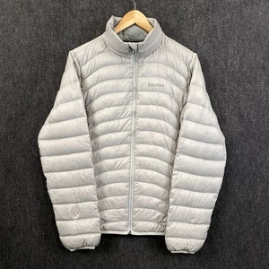 Marmot Womens Medium Full Zip 600 Down Fill Puffer Jacket Grey Zipped Pockets - Picture 1 of 14