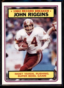 1983 Topps John Riggins #8 Washington Redskins - Picture 1 of 2