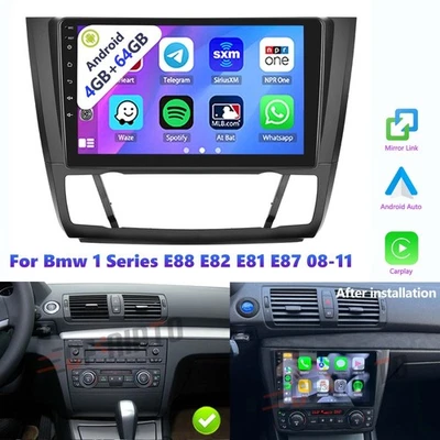 Android 15 For Bmw 1 Series E88 E82 E81 E87 Car Stereo Radio GPS Carplay 4G+64G Foto 1 de 4