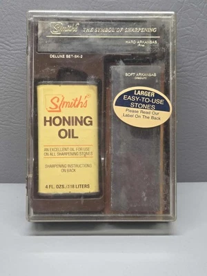 Cuchillo Coleccionable De Colección Smith's SK2 Deluxe Kit de Afilado Arkansas Original  Foto 1 de 4