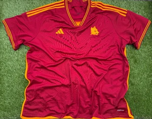 Maglia Adidas AS Roma taglia 3XL 2023/24 casa 23/24 rossa senza sponsor XXXL NUOVA - Foto 1 di 13