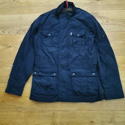 Tommy Hilfiger Jacket Mens M Medium Blue Military Army Utility Field - Image 1 of 4