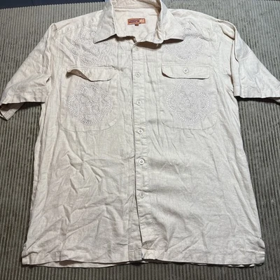 Royal Prestige Shirt Mens XL Casual Button Up Short Sleeve  - Image 1 of 4