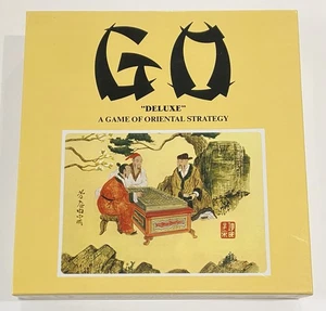 GO Deluxe -A Game of Oriental Strategy Vintage 1982 Solid Wood Board Complete - Picture 1 of 4