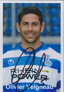 FOOTBALL  PHOTO  OLIVIER  VEIGNEAU  DUISBOURG   SIGNATURE ORIGINALE  - Picture 1 of 1