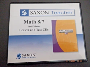 SAXON TEACHER MATH 8/7 3RD ED. LESSON AND TEST CDS - Bild 1 von 2