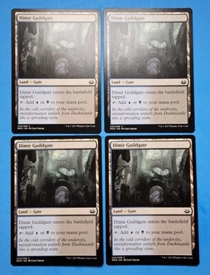 4x Dimir Guildgate Modern Masters 2017 Mtg Magic Card Dual Land Gate Mana 234 - Image 1 of 4