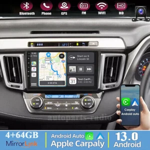 For Toyota RAV4 2013-2018 Android 13 Apple Carplay Car Radio Stereo GPS 4+64G - Picture 1 of 24