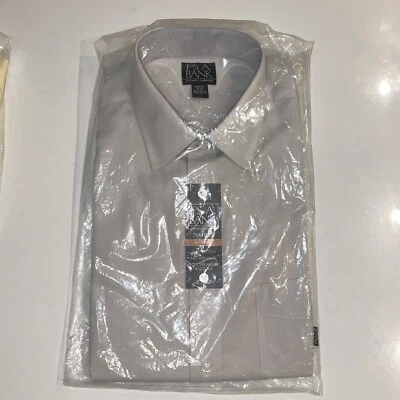 Camisa de vestir Jos A Bank para hombre púrpura claro viajero calce ajustado talla 16-32 nueva con etiquetas Foto 1 de 3