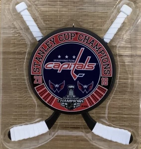 Adorno de hockey Hallmark Washington Capitals Stanley Cup Champions NHL 2018 - Imagen 1 de 7