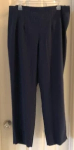 Avenue marineblau seitlicher Reißverschluss Karrierekleid Stretchhose Größe 16 - Bild 1 von 5