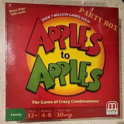 New Sealed Apples To Apples PARTY BOX The Game of Hilarious Comparisions  - Image 1 of 2