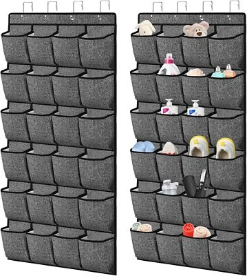 Organizador De Zapatos Para Colgar Sobre La Puerta Con 48 Bolsillos 2 Piezas Nuevo Foto 1 de 4