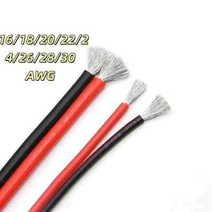Twin 2 Core Flexible PVC Wire Cable Tinned Copper  16/18/20/22/24/26/28/30 AWG - Picture 1 of 7