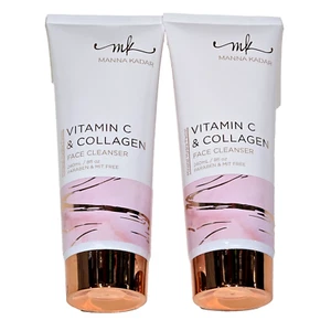 2 Pack Manna Kadar MK Vitamin C & Collagen Face Cleanser Paraben Free 8oz - Picture 1 of 1