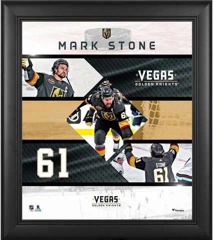 Mark Stone Las Vegas Golden Knights Framed 15" x 17" Stitched Stars Collage Cover