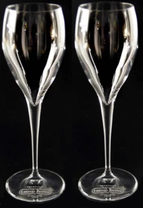 LAURENT PERRIER CHAMPAGNE BRANDED TULIP FLUTES X 2 NEW UNBOXED - Picture 1 of 6