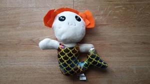 World Plush Inc Orange Mermaid 8" Plush Stuffed Animal Soft Toy - Picture 1 of 2