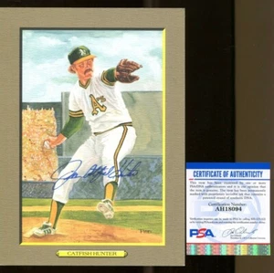 Catfish Hunter Signed Perez-Steele Great Moments Postcard Autograph PSA/DNA *094 - Picture 1 of 1