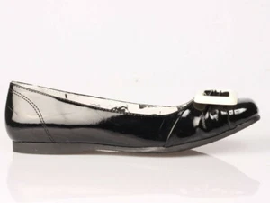 UNDERGROUND DAMENSCHUHE SCHWARZ LACK 60er RETRO SCHNALLE FLACH Sidney X2A Größe UK 4 - Bild 1 von 3