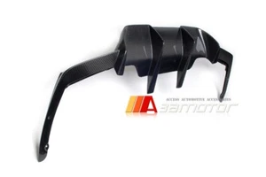 Carbon Fiber V Style Rear Bumper Diffuser fits BMW F12 F13 M6 F06 M6 Grand Coupe - Bild 1 von 3
