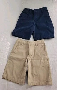 Set 2 Boys Uniform Pull-On Shorts Size 6 - Picture 1 of 5