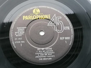 THE BEATLES 1963  UK EP  ALL MY LOVING     1980s SOUTHALL PRESSING - Bild 1 von 10