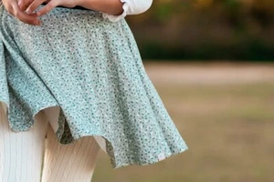 Omi Jo Well Dressed Wolf Winter Sage Floral Twirling Skirt Size 5 years NWT - Picture 1 of 3