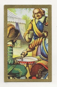 58/74 SAMMELBILD WALLENSTEINS LAGER SOLDATEN SÖLDNER KNOBELN WÜRFEL PAUKE ? - Bild 1 von 2