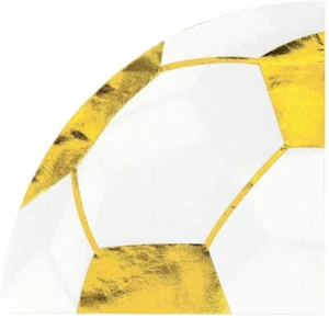 Football Party Napkins Lions Party Championship Birthday Paper Serviettes X 16 - Picture 1 of 2