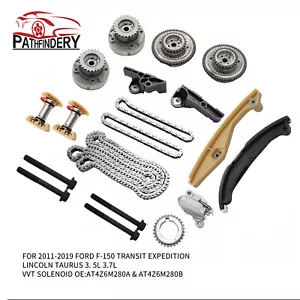Timing Chain Kit & Cam Phaser VVT Gears For 11-17 Ford F-150 3.5L Lincoln Taurus - Picture 1 of 10