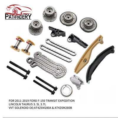 Timing Chain Kit & Cam Phaser VVT Gears For 11-17 Ford F-150 3.5L Lincoln Taurus - Image 1 of 4
