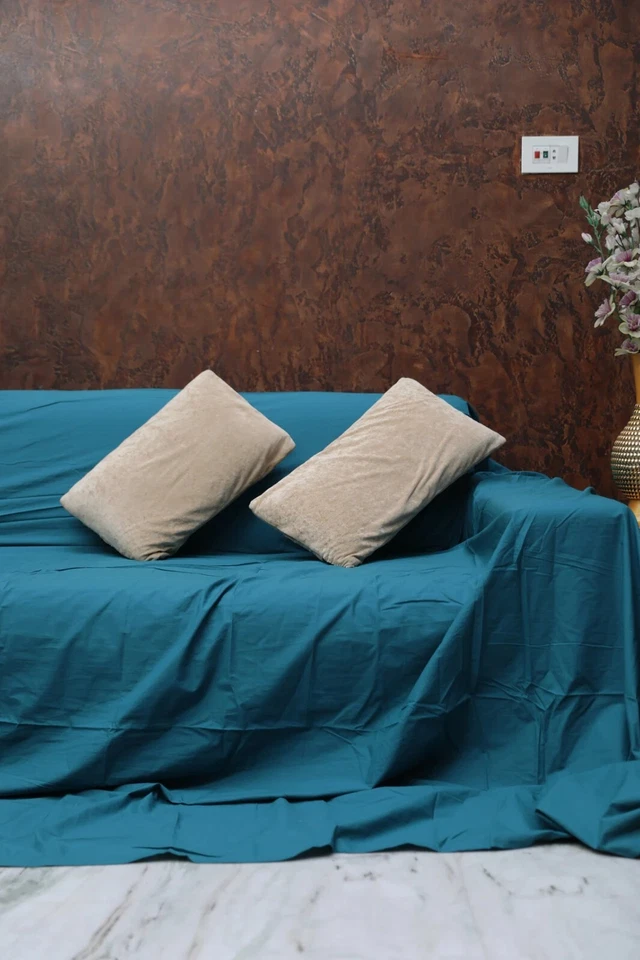 Funda de sofá 100 % algodón bohemio grande sofá fundas sofá loveseat para vivir Foto 1 de 4