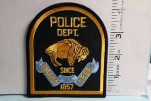 police patch OMAHA POLICE DEPT NEBRASKA RIGHT FACING BUFFALO 1857 - Bild 1 von 1